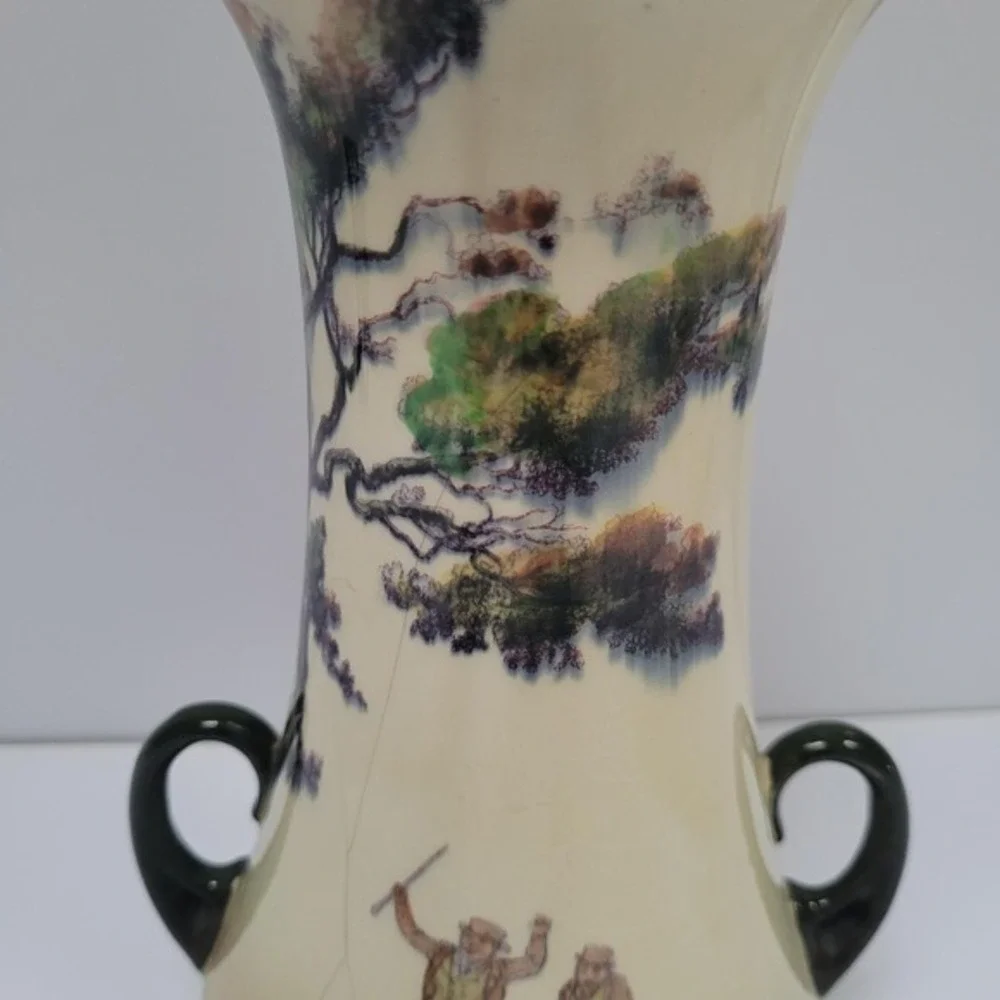 Royal Doulton Vintage Vase Old English Sack Race‎ D3470 Antique